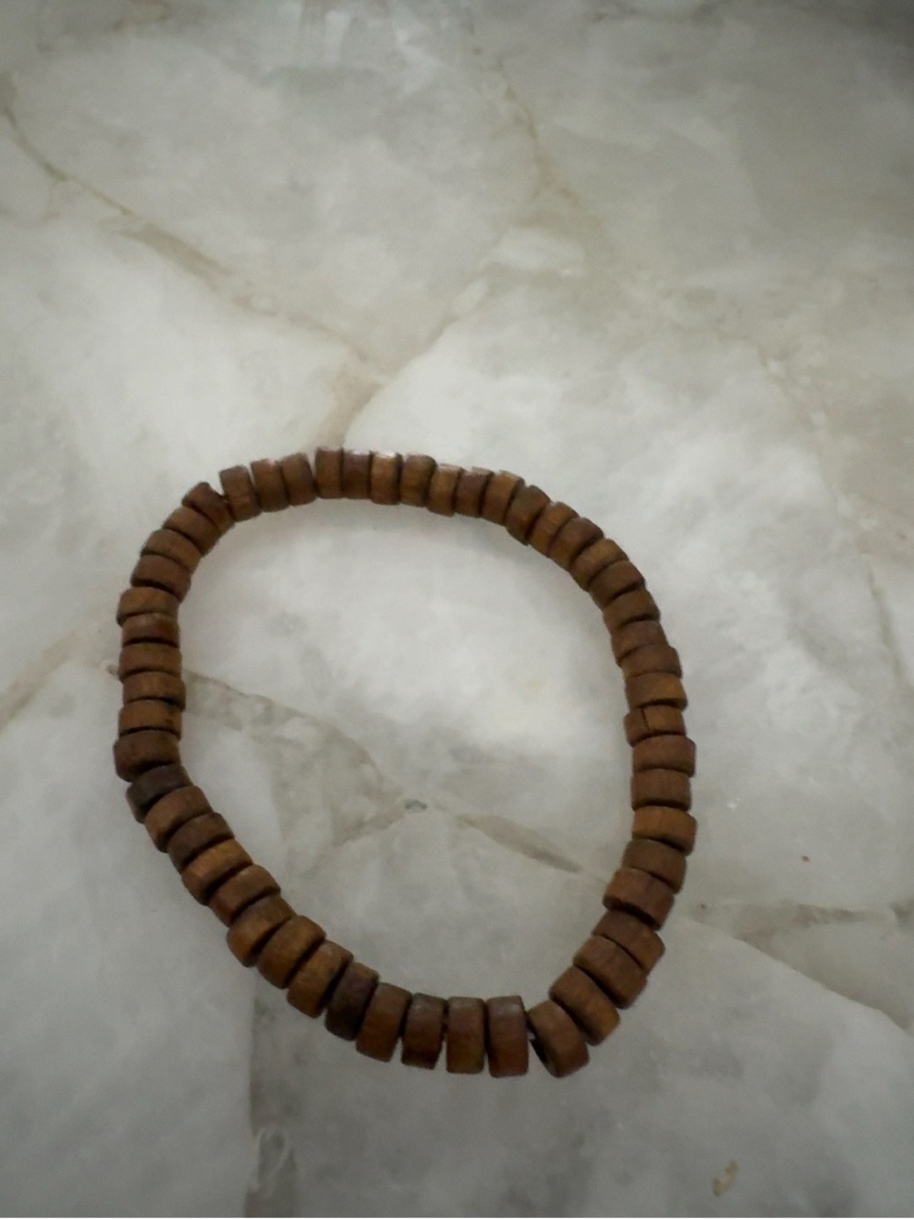 Brown Wooden Beaded Stretch Bracelet - Women Jewelry